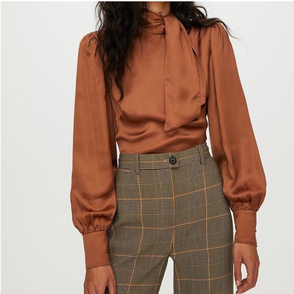Aritzia Wilfred Leigh NWT Blouse in Copper